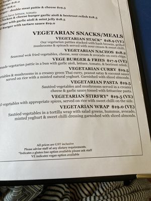 VE can be made vegan at The Olive Tree Cafe in Te Anau