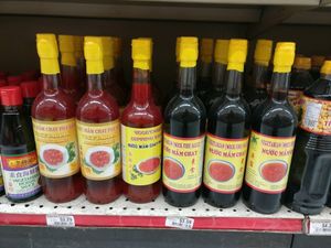 vegan sauces at World Foods Supermarket in San Diego