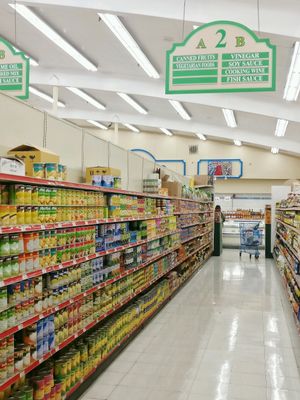 Vegetarian Food Aisle  at World Foods Supermarket in San Diego