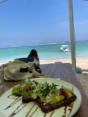 Avocado toast   at Ginger & Jamu in Lembongan