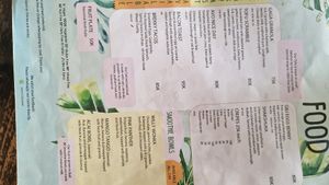 Part of menu at Ginger & Jamu in Lembongan