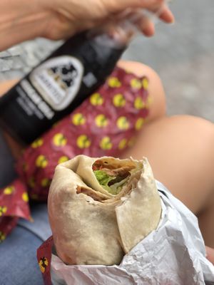 Vegan burrito at Burrito Loco - Spalena in Prague
