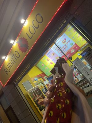 Asked for a vegetarian burrito , small  at Burrito Loco - Spalena in Prague