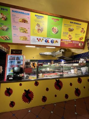 Vegan options clearly labeled.  at Burrito Loco - Spalena in Prague