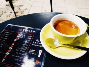 Exceptional coffee at Origem Fresh Coffee in Tel Aviv