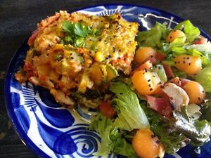 Pastel de verduras at Aguamiel Cafe  in Guanajuato