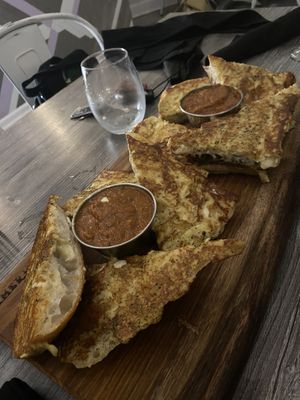 Vegan cheese bread :) at Fox & Fig in Savannah
