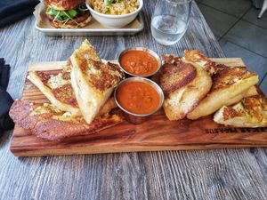 Cashew Cheese Garlic 🍞 at Fox & Fig in Savannah