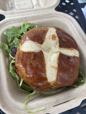 Fox burger  at Fox & Fig in Savannah