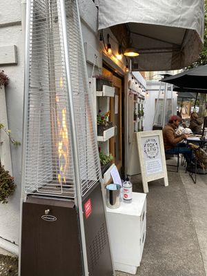 Outdoor seating  at Fox & Fig in Savannah