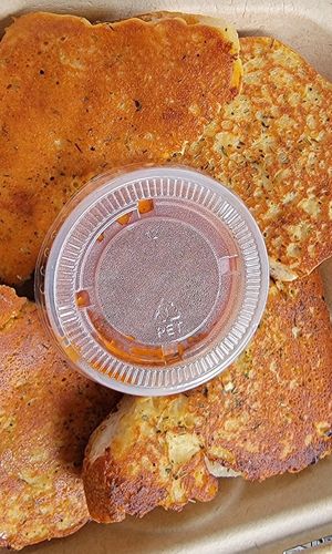 Cashew Cheese Garlic Bread  at Fox & Fig in Savannah