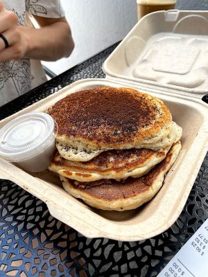 gunslinger pancakes at Fox & Fig in Savannah