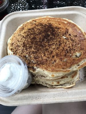 Espresso Dusted Pancakes with House Made Butter at Fox & Fig in Savannah