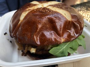 Burger at Fox & Fig in Savannah