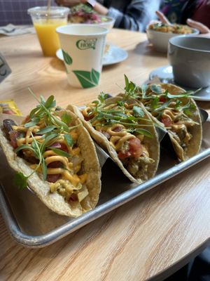 Breakfast tacos 🌮   at Fox & Fig in Savannah
