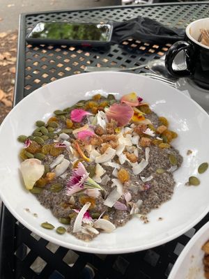 Chia porridge  at Fox & Fig in Savannah