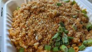 Chipotle mac and cheese at Fox & Fig in Savannah