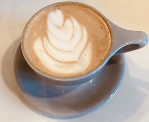 Lavender oat mocha!  at Fox & Fig in Savannah