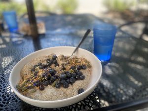Chia seed pudding   at Fox & Fig in Savannah