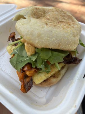 Breakfast Sammie #Veganuary at Fox & Fig in Savannah