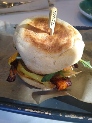 Breakfast Sammie at Fox & Fig in Savannah