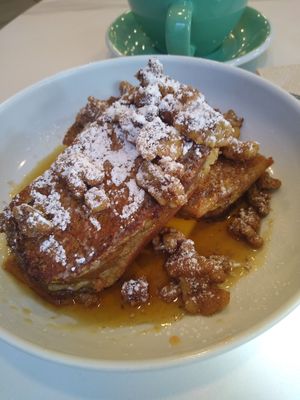 Banana bread french toast at Fox & Fig in Savannah