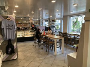 Inside dining area at Fox & Fig in Savannah