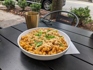 Chipotle Mac and cheese at Fox & Fig in Savannah