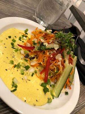 Raw Coconut Noodle Salad  at Fox & Fig in Savannah