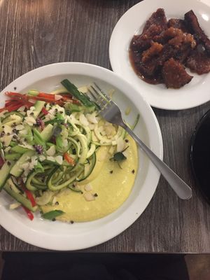 Coconut curry noodle salad and seitan at Fox & Fig in Savannah
