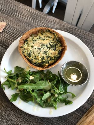 Eggless Quiche  at Fox & Fig in Savannah