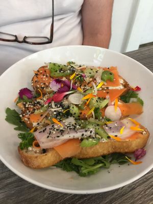 Garden toast at Fox & Fig in Savannah