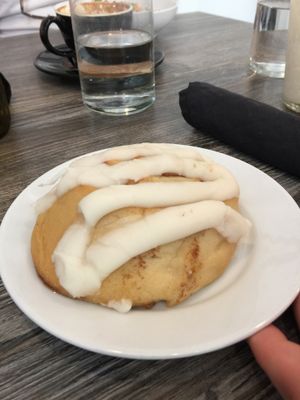 Cinnamon roll at Fox & Fig in Savannah