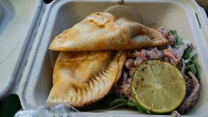 Amazing chorizo empanadas at Fox & Fig in Savannah