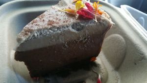 Amazing cheesecake at Fox & Fig in Savannah