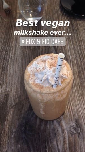 Lavender mocha milkshake  at Fox & Fig in Savannah