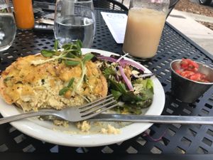 The Quiche was absolutely delicious, something I thought I’d never eat again as a Vegan. at Fox & Fig in Savannah