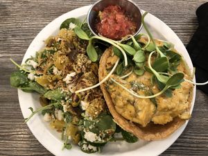 Eggless Quiche  at Fox & Fig in Savannah