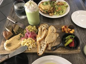 Plan my Food Plank, Eggless Quiche at Fox & Fig in Savannah