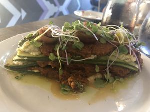 Raw Lasagna  at Fox & Fig in Savannah