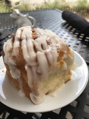 Cinnamon roll  at Fox & Fig in Savannah