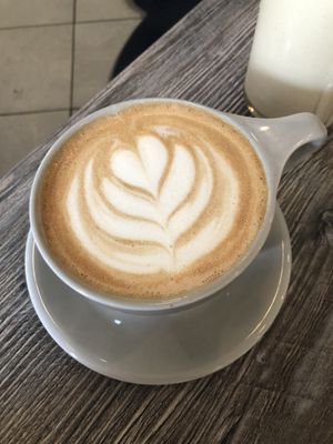 Spiced lavender mocha  at Fox & Fig in Savannah