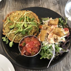 Eggless quiche at Fox & Fig in Savannah
