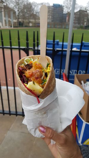Rainbow wrap at Rainforest Creations - Market Stall in South West London