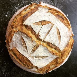 Graham flour sourdough boule at TereCoco in Okayama
