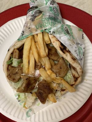 Vegan Cick’n Gyros  at What The Pitta in North West London