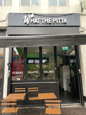 Store front  at What The Pitta in North West London