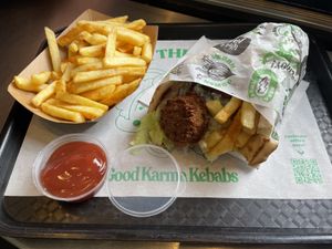 Falafel pitta wrap  at What The Pitta in North West London