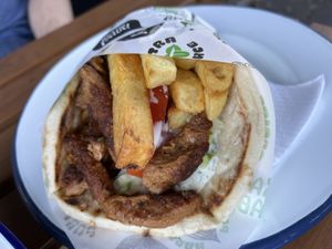 Doner gyros  at What The Pitta in North West London