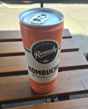 Kombucha Peach at What The Pitta in North West London